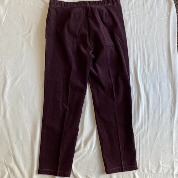 Dockers Corduroy Pants Burgundy/Brown 36x31 - Picture 2 of 3